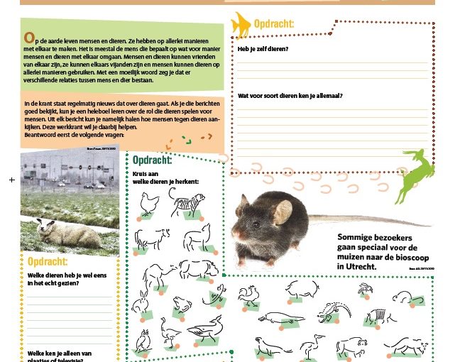 Maak je eigen … Dierenkrant