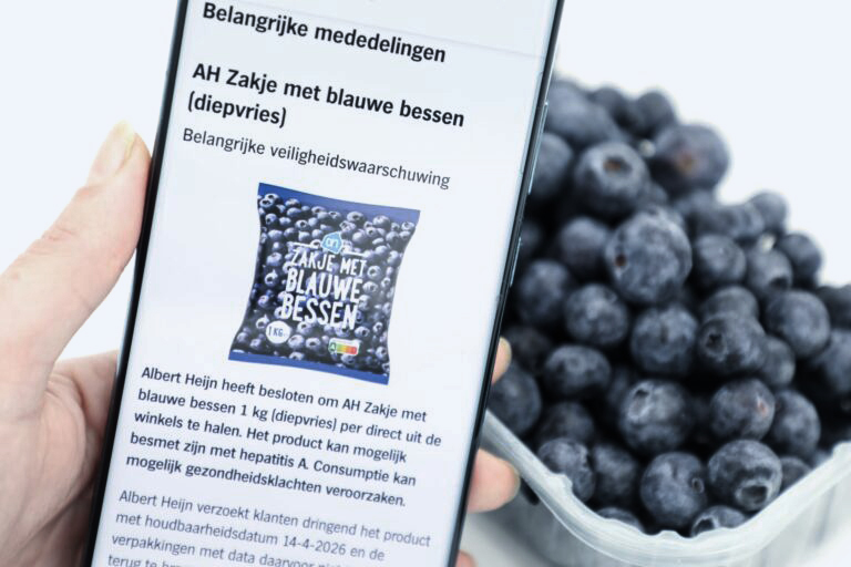 Blauwe bessen Albert Heijn mogelijk besmet met hepatitus A