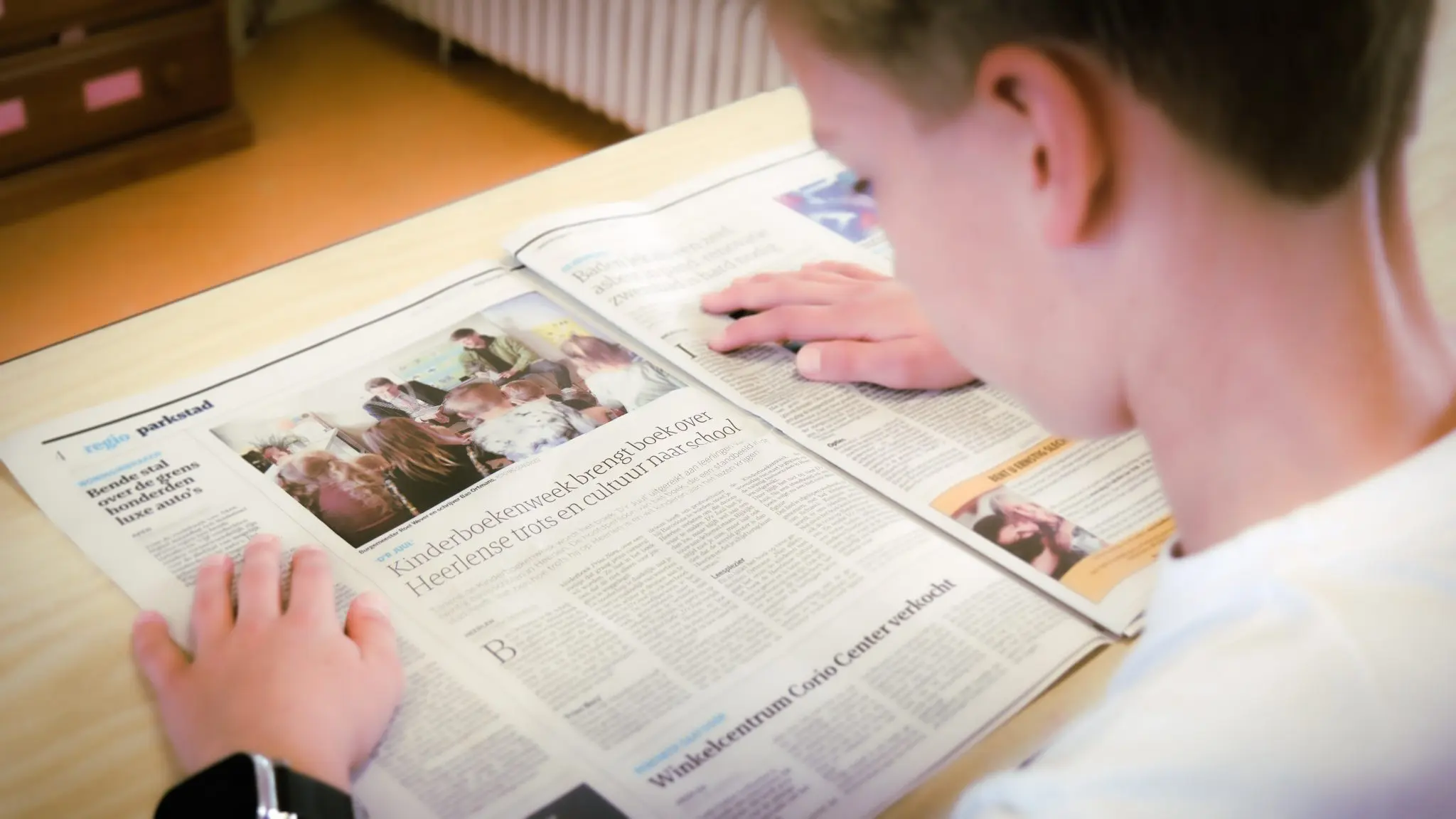 krant van de buurvrouw