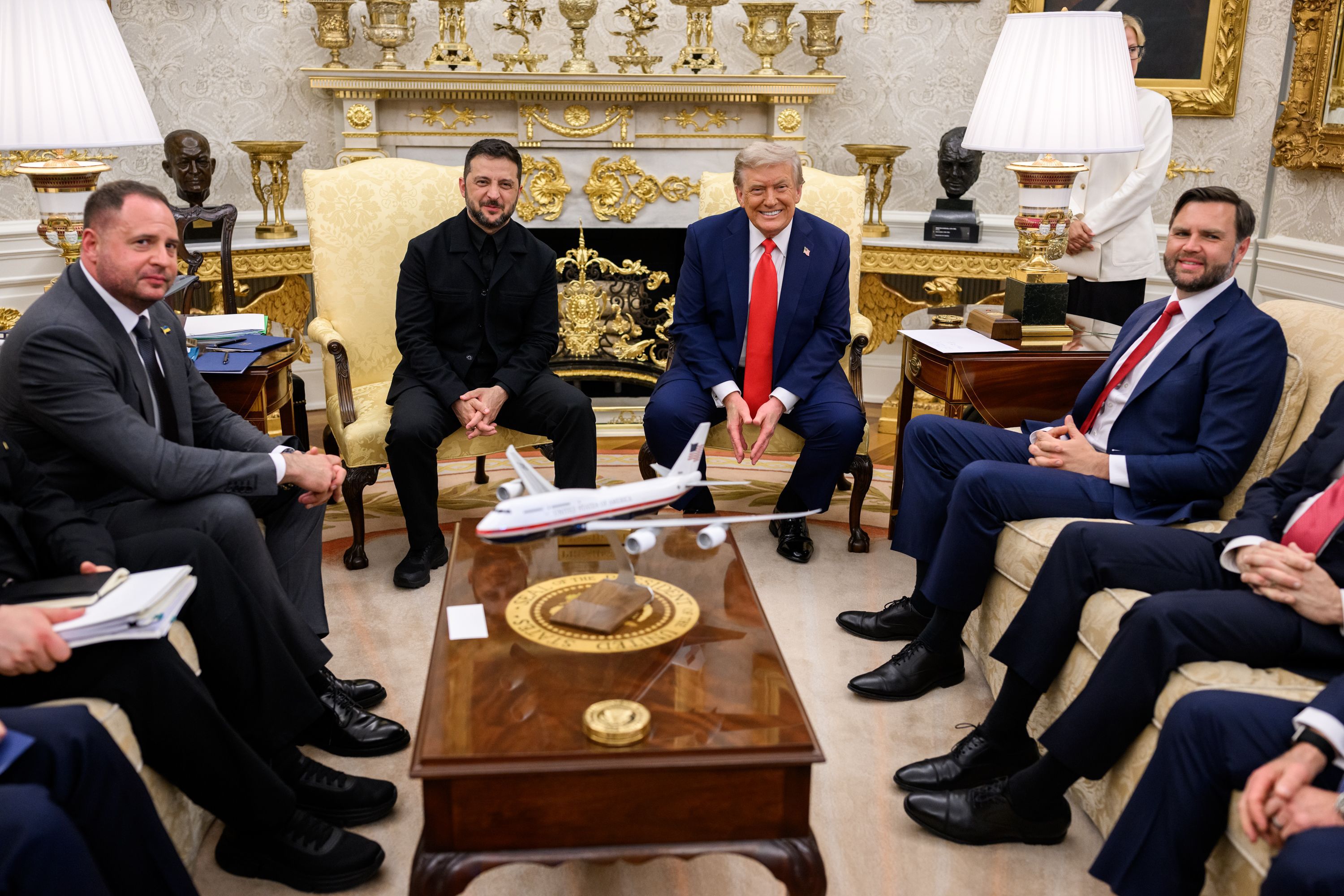 Trump meeting with Zelensky and European Leaders, Washington, District of Columbia, USA - 18 Aug 2025