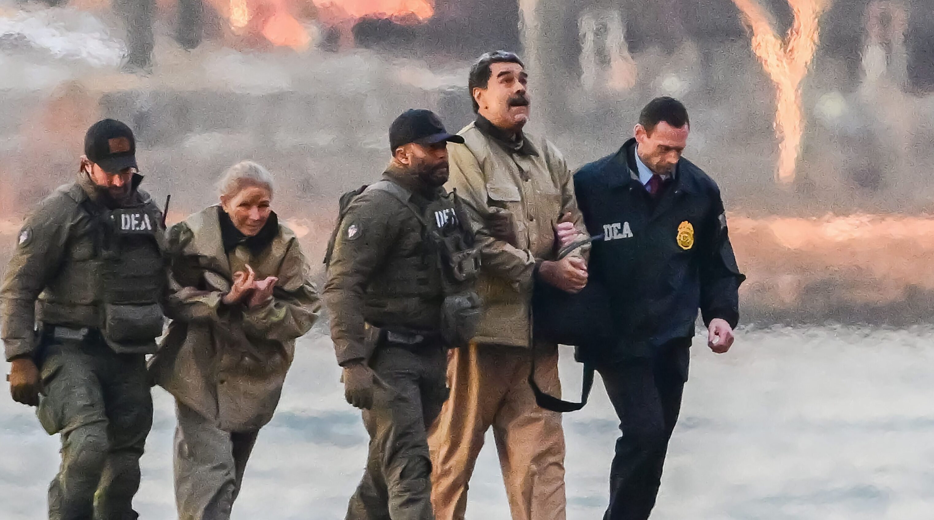 Maduro Arrival in Manhattan, Manhattan, New York, USA – 05 Jan 2026