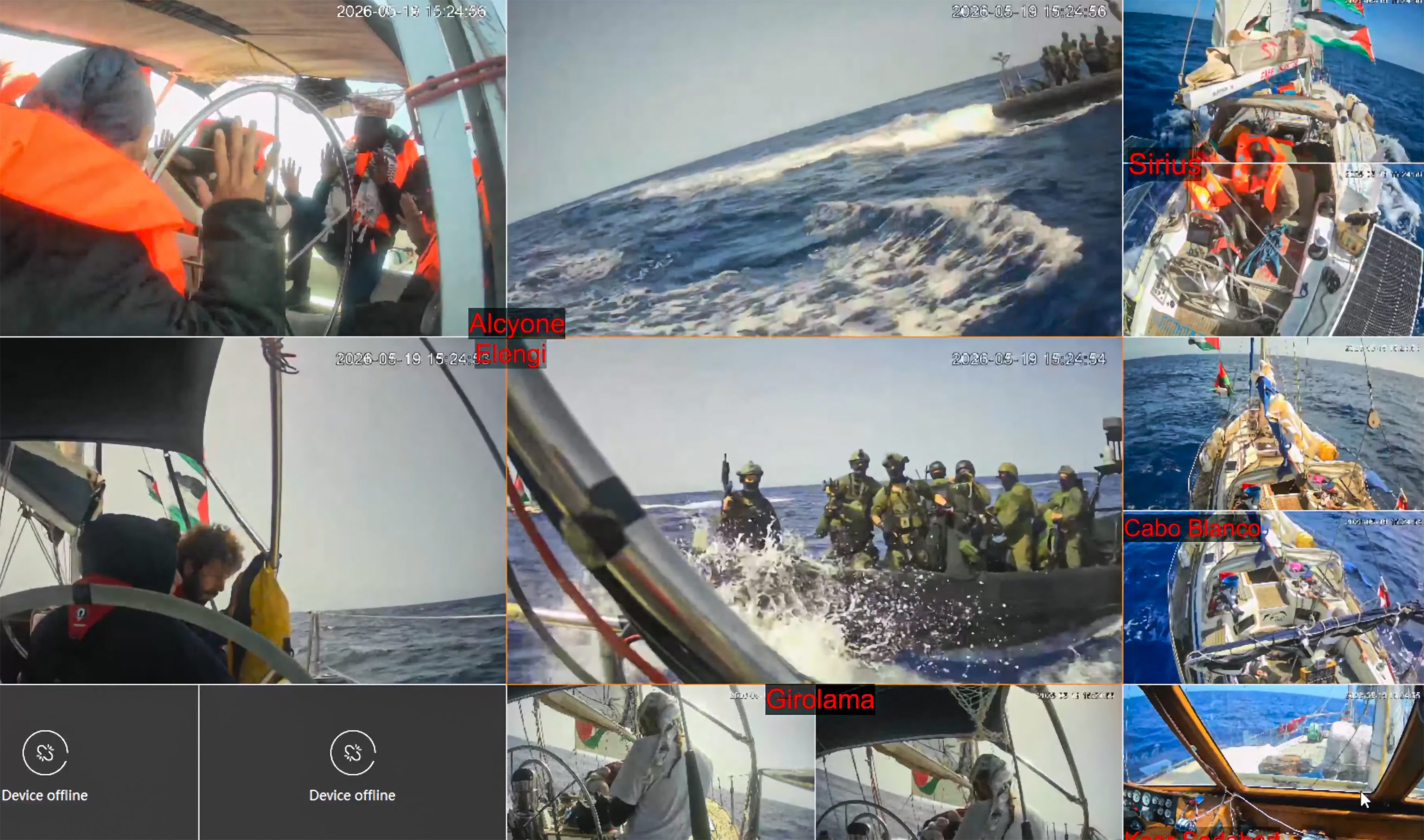 Israel attacks vessels of Gaza-bound Global Sumud Flotilla in international waters
